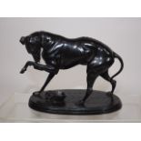 C.1900 Spelter Model Of Whippet Type Dog