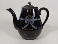 C.1900 Blue Ribbon Army Teapot