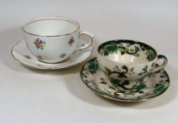 An Oversized Masons Cup & Saucer & One Other