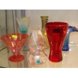 A Tiffany & Co. Small Vase With Other Art Glass