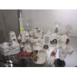 A Large Quantity Of Mixed Crested Ware Items