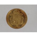 A 1887 Half Gold Sovereign