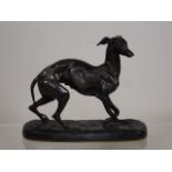 C.1900 Spelter Model Of Italian Greyhound