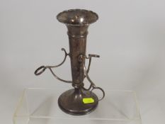 A Silver Epergne Holder, Lacking Glass