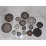 A Napoleon III Silver Coin & Other Coinage