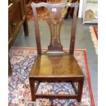 An 18thC. Oak Country Chippendale Chair