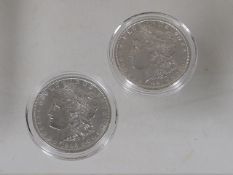 Two 19thC. US Silver Dollars 1881 & 1886
