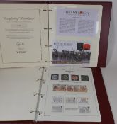 Two Albums Of British Mint Stamps Including Coin C