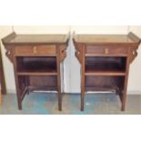 A Pair Of 1930'S Huali Wood Low Tables