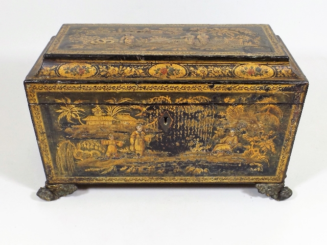 A C.1800 Regency Chinoiserie Tea Caddy