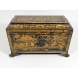 A C.1800 Regency Chinoiserie Tea Caddy