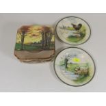 Twelve Early 20thC. Sandwich Plates Twinned With T