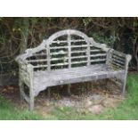 A Weathered Teak Lutyens Bench Approx. 71in Wide