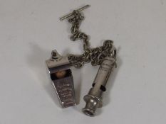 Two Early 20thC. Acme Whistles