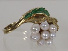 A 14ct Gold Mississippi Pearl Ring