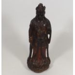 A 17thC. Chinese Carved Wood Guanyin Figure