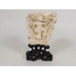An Early 20thC. Japanese Carved Ivory Okimono