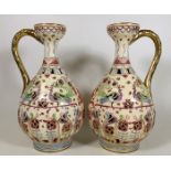 A Pair Of Antique Hungarian Fischer Emil Reticulat