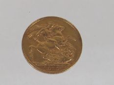 A 1910 Full Gold Sovereign