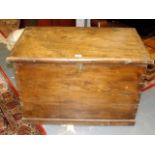 A 19thC. Elm Trunk