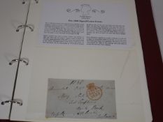 Fourteen Early Postage Covers In Album