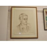 Jocelyn Galsworthy Signed Pencil Sketch Of Sportsm