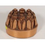 A Victorian Copper Jelly Mould