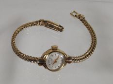 A Ladies gold plated Wristwatch