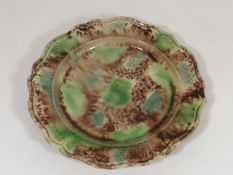 An 18thC. Staffordshire Whieldon Style Plate