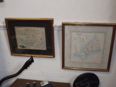 Two Hand Coloured 19thC. Maps Including A Dawson M