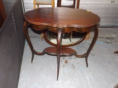 A Small Mahogany Occasional Table