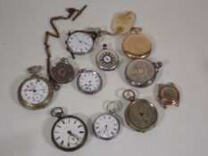 A Quantity Of Pocket Watches Inc, Silver A/F