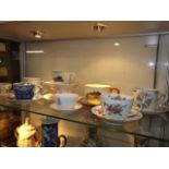 A Quantity Of Mostly Over Sized Cups & Saucers Inc