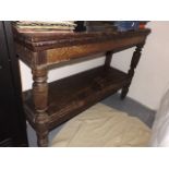 An Antique Oak Console Table