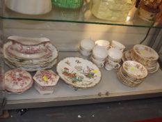 19thC. Hand Painted Plate & Other Ceramic Items