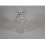 A Waterford Crystal Cut Glass Flower Vase