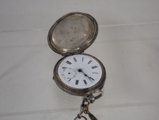 A Gents Silver Cased Pocket Watch A/F