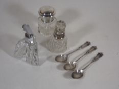 Three Silver Spoons & Other Items