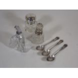 Three Silver Spoons & Other Items