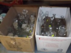 Two Boxes Of Decanters