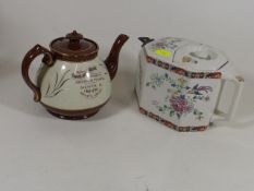 A 1911 Commemorative Teapot & One Other
