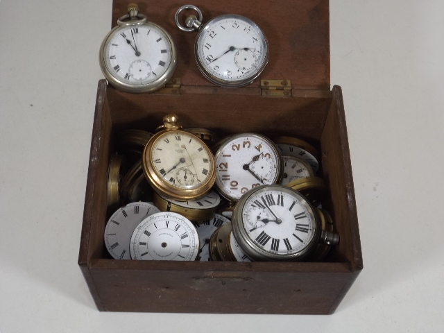 A Boxed Quantity Of Various Pocket Watches A/F
