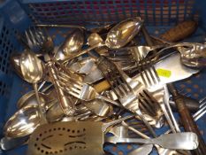 A Small Quantity Of Silver Plated Flat Ware