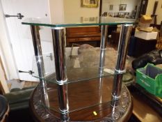 A Two Tier Entertainment Stand