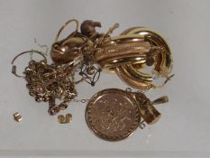 A Quantity Of Scrap Gold Items