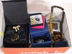 A Boxed Quantity Of Costume Jewellery
