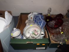 A Boxed Quantity Of Ceramics