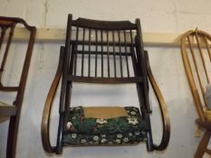 A Bentwood Folding Chair