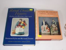 A Royal Doulton Figures Book Twinned With Two Staf