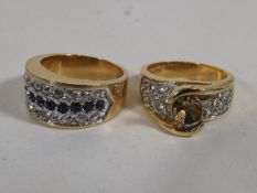 Two Decorative Dress Rings